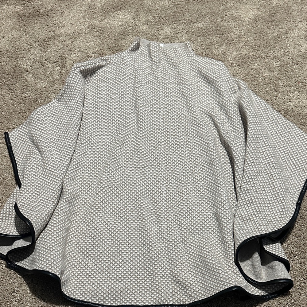 Max Studio Patterned Poncho